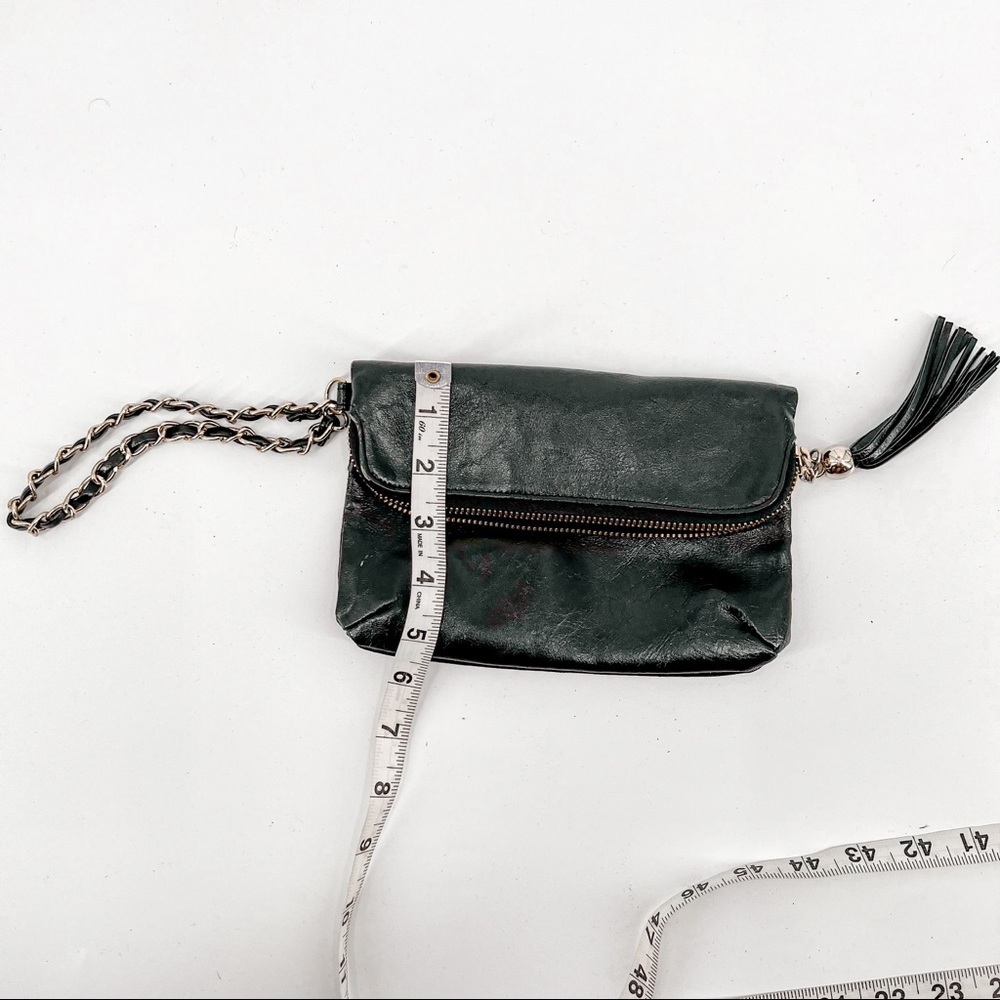 Express black and gold wristlet